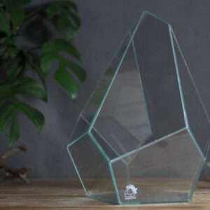 Terrario geometrico "Onice trasparente" - Mossarium/Florarium