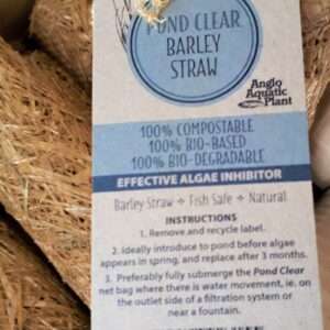 Balla di paglia d'orzo trasparente biodegradabile al 100% biodegradabile per il controllo delle alghe in stagni e ruscelli